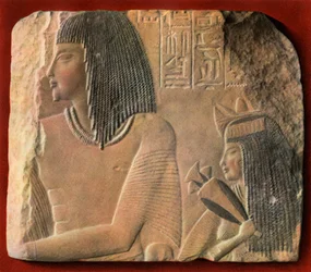 Un relief en calcaire égyptien, c1400 av. J.-C. 1936