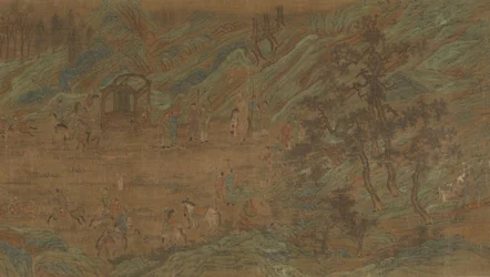 Une chasse impériale, fin de la dynastie Ming, 16ème-17ème siècle