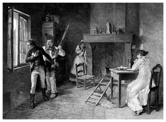 Un Incident dans la Terreur Blanche, 1815, 1895