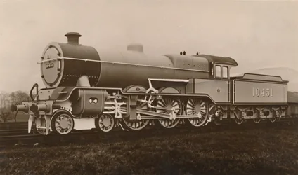 Une locomotive de passagers express surchauffée L.M.S., 1927