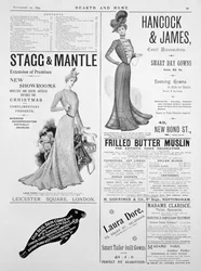 Une page de publicité dans Hearth and Home, 30 novembre 1899