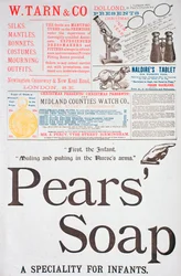 Une page publicitaire dans Yuletide, 1882