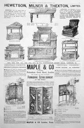Une page publicitaire dans le magazine Ladys Pictorial de Noël 1891