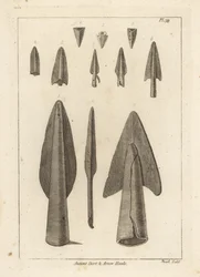 Anciennes pointes de flèches et de dards