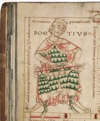 Anicius Manlius Severinus Boethius De: De institutione musica par Boethius, 12ème siècle