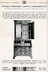 Meubles anciens, tapis, tapisseries, etc., 1921