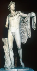 Apollon du Belvédère, statue grecque antique, vers 400-323 av. J.-C.