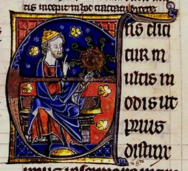 Aristote. De : Commentarium magnum Averrois in Aristotelis De Anima libros, 13e siècle