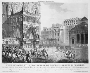 Arrivée à Notre-Dame, 2 décembre 1804, XIXe siècle