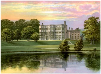 Astley Hall, Lancashire, maison du baronnet de Hoghton, vers 1880