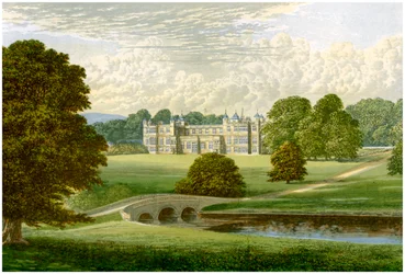 Audley End, Essex, maison de Lord Braybrooke, vers 1880