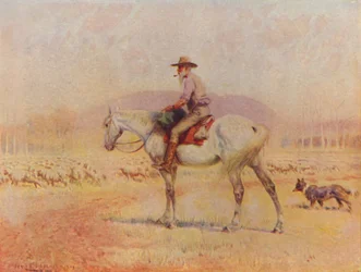 Éleveur de moutons australien, 1924