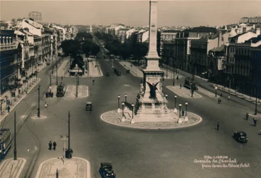 Avenida da Liberdade, Lisbonne, Portugal, vers 1936