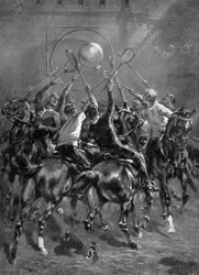 Aviation push-ball, vers 1914