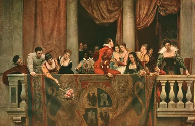 Scène de balcon au carnaval, 1879
