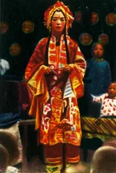 Chanteur de ballades, Chine, vers 1928
