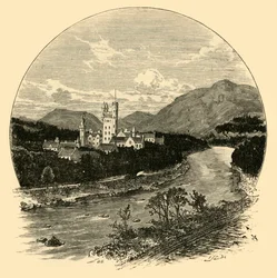 Château de Balmoral, depuis la route, 1898