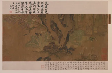 Bambou, grenouille et insectes, dynastie Ming, 1368-1644