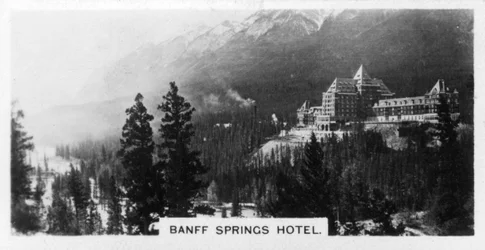Hôtel Banff Springs, Alberta, Canada, c. années 1920