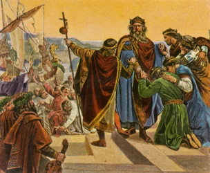 Barberousse fait ses adieux en partant pour sa croisade, 1189, 1936