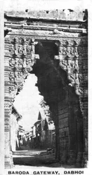 Baroda Gateway, Dabhoi, Gujarat, Inde, c1925