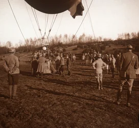 Panier de ballon de barrage, vers 1914-1918