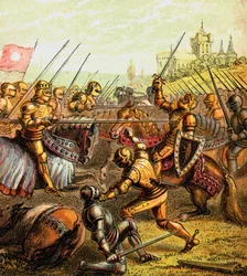 Bataille de Tewkesbury, 1471, vers 1850