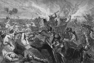 Bataille de Ferozeshah, vers 1880