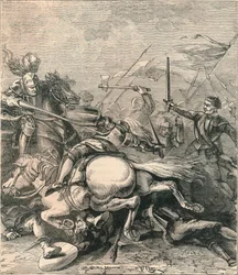 Bataille de Flodden, 1513, vers 1910