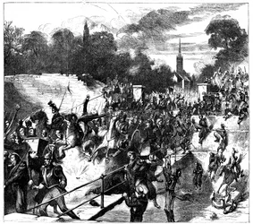 Bataille de Sedan, France, Guerre franco-prussienne, 1er septembre 1870 vers 1880