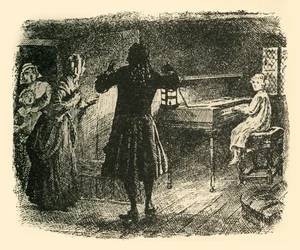 Faisant signe silencieusement aux autres de le suivre, 1907