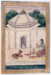 Bhairavi Ragini, Album Ragamala, École du Rajasthan, XIXe siècle