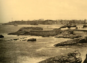Biarritz - La Digue de la Cafetière, vers 1930