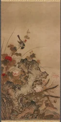 Oiseaux et fleurs, période Edo, XVIIIe siècle