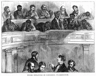 Sénateurs noirs au Congrès - Washington, 1868