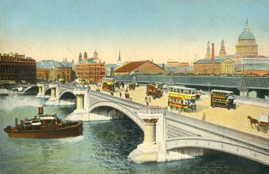 Pont de Blackfriars, Londres, vers 1910