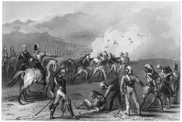 Souffler des Cipayes mutins des canons, 1857, vers 1860
