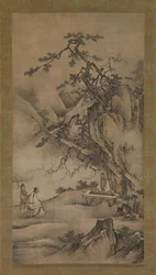 Bo Ya joue du qin tandis que Zhong Ziqi écoute