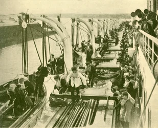 Exercice de sauvetage à bord de l