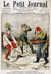 Crise bosniaque. Couverture du périodique français Le Petit Journal, 18 octobre 1908, 1908
