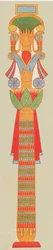 Chapiteau bouquet, Thèbes, Égypte, 1928