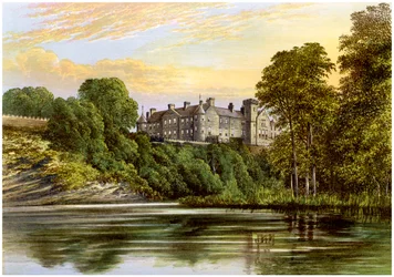 Château de Brechin, Brechin, Angus, Écosse, maison du comte de Dalhousie, c1880