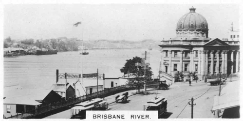 Rivière Brisbane, Queensland, Australie, 1928