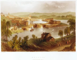 Bristol depuis le ferry de Rownham