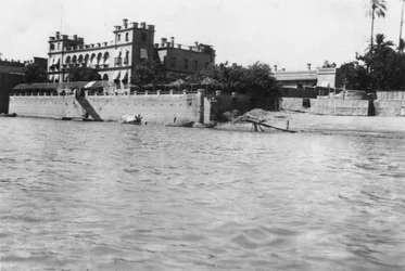Quartier général britannique, Bagdad, Mésopotamie, Première Guerre mondiale, 1918