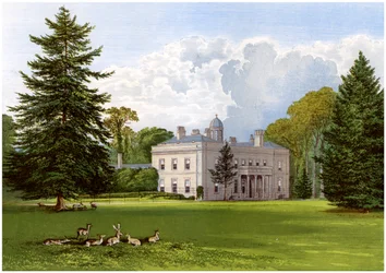 Brockley Hall, Somerset, maison de la famille Smyth-Pigott, vers 1880