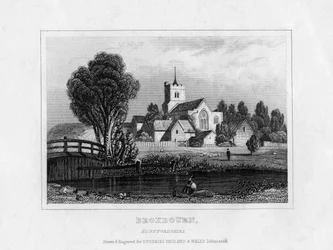 Broxbourne, Hertfordshire, milieu du 19e siècle