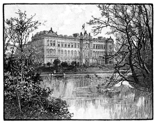 Buckingham Palace depuis St James