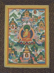 Bouddha Assis sur un Piédestal de Lotus, 19ème siècle