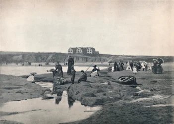 Bundoran - La plage Est, avec le Grand Hôtel du Nord, 1895